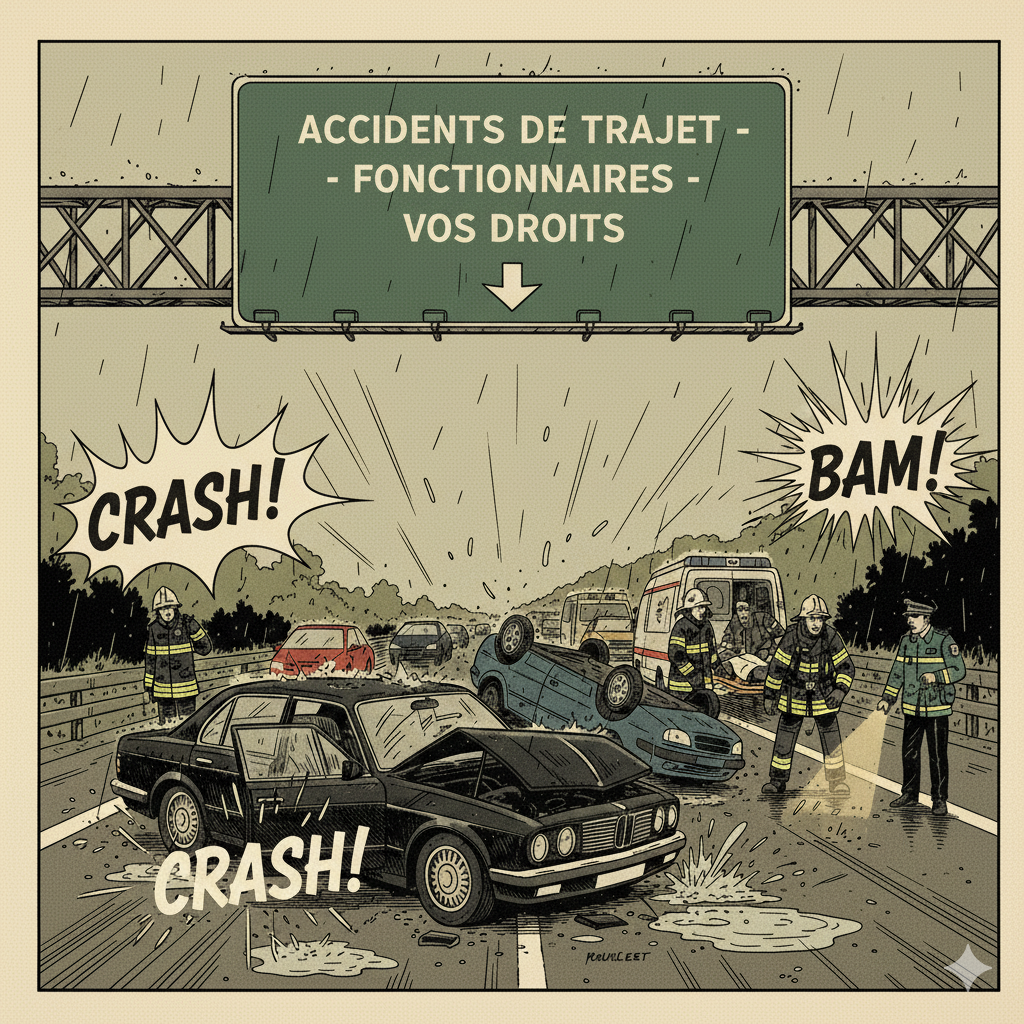 Accident de trajet - Fonctionnaire Marseille