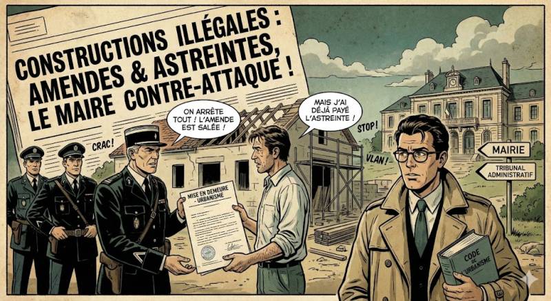 Démolition contstruction illégale et amende